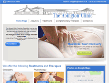Tablet Screenshot of abingtonclinic.co.uk